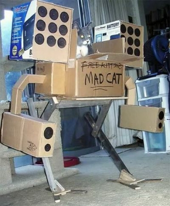 猫画像｜猫戦車　その２　というか、ロボットw