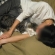 猫画像｜パパと熟睡