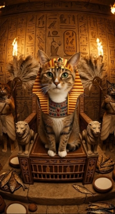 猫画像｜ツタンカーメンミー子でーす！