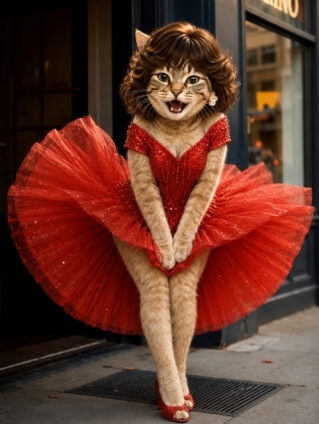 猫画像｜マリリンモンロー風のメルでーす！